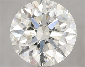 Picture of Natural Diamond 4.01 Carats, Round with Excellent Cut, I Color, SI2 Clarity and Certified by IGI