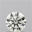 Natural Diamond 0.60 Carats, Round with Excellent Cut, K Color, IF Clarity and Certified by IGI