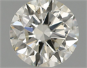 Natural Diamond 0.40 Carats, Round with Excellent Cut, H Color, SI1 Clarity and Certified by IGI