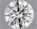 Natural Diamond 0.40 Carats, Round with Very Good Cut, J Color, VVS1 Clarity and Certified by GIA