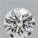 Natural Diamond 0.53 Carats, Round with Excellent Cut, I Color, VVS1 Clarity and Certified by IGI