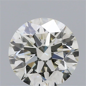 Picture of Natural Diamond 0.53 Carats, Round with Excellent Cut, I Color, VVS1 Clarity and Certified by IGI