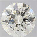 Natural Diamond 3.06 Carats, Round with Excellent Cut, K Color, VVS2 Clarity and Certified by GIA