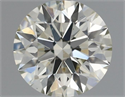 Natural Diamond 0.41 Carats, Round with Excellent Cut, K Color, VS2 Clarity and Certified by IGI