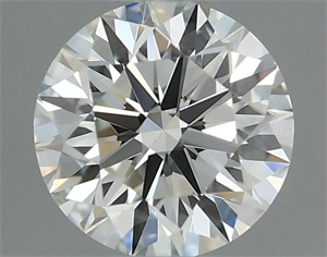 Picture of Natural Diamond 0.45 Carats, Round with Excellent Cut, I Color, VVS2 Clarity and Certified by GIA