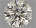 Natural Diamond 0.41 Carats, Round with Very Good Cut, J Color, I1 Clarity and Certified by IGI