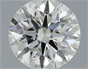 Natural Diamond 0.41 Carats, Round with Excellent Cut, J Color, IF Clarity and Certified by GIA