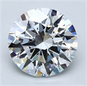 Natural Diamond 3.06 Carats, Round with Excellent Cut, E Color, VS1 Clarity and Certified by GIA