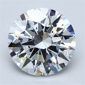 Picture of Natural Diamond 3.06 Carats, Round with Excellent Cut, E Color, VS1 Clarity and Certified by GIA