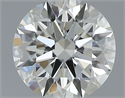 Natural Diamond 0.40 Carats, Round with Excellent Cut, J Color, VVS1 Clarity and Certified by GIA