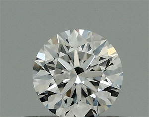 Picture of Natural Diamond 0.42 Carats, Round with Excellent Cut, F Color, VS2 Clarity and Certified by GIA