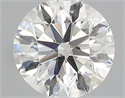 Natural Diamond 0.40 Carats, Round with Excellent Cut, G Color, SI1 Clarity and Certified by GIA