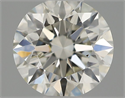 Natural Diamond 0.45 Carats, Round with Excellent Cut, H Color, SI1 Clarity and Certified by IGI