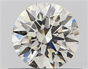 Natural Diamond 0.53 Carats, Round with Excellent Cut, I Color, VS1 Clarity and Certified by IGI