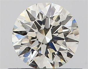 Picture of Natural Diamond 0.53 Carats, Round with Excellent Cut, I Color, VS1 Clarity and Certified by IGI