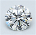 Natural Diamond 1.73 Carats, Round with Excellent Cut, H Color, VVS2 Clarity and Certified by GIA