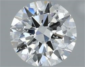 Picture of Natural Diamond 0.44 Carats, Round with Excellent Cut, F Color, SI2 Clarity and Certified by GIA