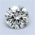 Natural Diamond 3.50 Carats, Round with Excellent Cut, J Color, SI2 Clarity and Certified by GIA