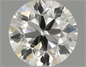 Natural Diamond 0.51 Carats, Round with Excellent Cut, H Color, SI2 Clarity and Certified by IGI