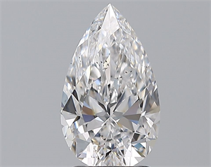 Picture of Natural Diamond 2.03 Carats, Pear with  Cut, D Color, SI1 Clarity and Certified by GIA