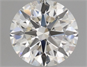 Natural Diamond 0.50 Carats, Round with Excellent Cut, J Color, SI1 Clarity and Certified by GIA