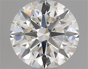 Picture of Natural Diamond 0.50 Carats, Round with Excellent Cut, J Color, SI1 Clarity and Certified by GIA