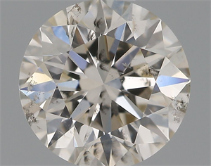 Picture of Natural Diamond 0.70 Carats, Round with Excellent Cut, K Color, I1 Clarity and Certified by GIA