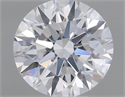 Natural Diamond 0.41 Carats, Round with Excellent Cut, D Color, VVS2 Clarity and Certified by GIA