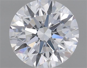 Picture of Natural Diamond 0.41 Carats, Round with Excellent Cut, D Color, VVS2 Clarity and Certified by GIA