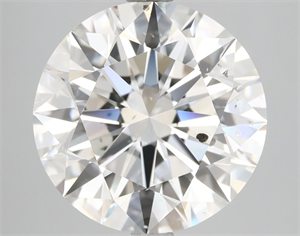 Picture of Natural Diamond 5.03 Carats, Round with Excellent Cut, H Color, SI2 Clarity and Certified by GIA