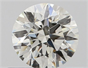 Natural Diamond 0.50 Carats, Round with Excellent Cut, J Color, SI1 Clarity and Certified by GIA