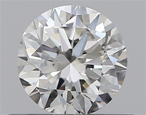 Picture of Natural Diamond 0.40 Carats, Round with Very Good Cut, I Color, VS2 Clarity and Certified by GIA