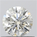 Natural Diamond 0.41 Carats, Round with Excellent Cut, K Color, IF Clarity and Certified by GIA