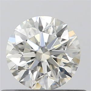 Picture of Natural Diamond 0.41 Carats, Round with Excellent Cut, K Color, IF Clarity and Certified by GIA