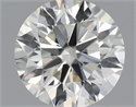 Natural Diamond 0.51 Carats, Round with Excellent Cut, I Color, VS1 Clarity and Certified by IGI