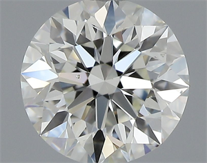 Picture of Natural Diamond 0.57 Carats, Round with Excellent Cut, J Color, SI1 Clarity and Certified by GIA