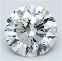 Natural Diamond 3.32 Carats, Round with Excellent Cut, F Color, VS1 Clarity and Certified by GIA