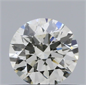 Natural Diamond 0.50 Carats, Round with Excellent Cut, K Color, VS2 Clarity and Certified by GIA