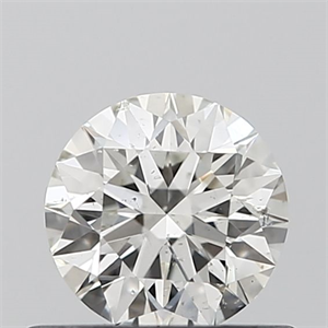 Picture of Natural Diamond 0.49 Carats, Round with Excellent Cut, G Color, SI1 Clarity and Certified by IGI