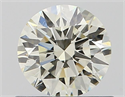 Natural Diamond 0.63 Carats, Round with Excellent Cut, J Color, VS2 Clarity and Certified by IGI