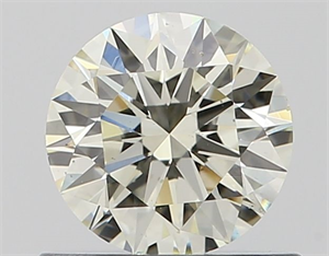 Picture of Natural Diamond 0.63 Carats, Round with Excellent Cut, J Color, VS2 Clarity and Certified by IGI