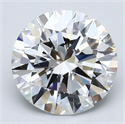 Natural Diamond 4.50 Carats, Round with Excellent Cut, H Color, SI1 Clarity and Certified by GIA