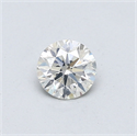 Natural Diamond 0.41 Carats, Round with Excellent Cut, I Color, SI2 Clarity and Certified by GIA