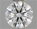 Natural Diamond 0.56 Carats, Round with Excellent Cut, I Color, SI1 Clarity and Certified by HRD