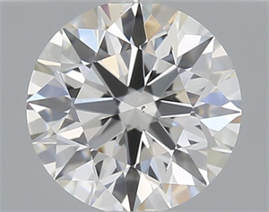 Picture of Natural Diamond 0.54 Carats, Round with Excellent Cut, J Color, VS2 Clarity and Certified by GIA