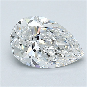 Picture of Natural Diamond 1.21 Carats, Pear with  Cut, E Color, VS1 Clarity and Certified by GIA