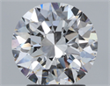 Natural Diamond 2.50 Carats, Round with Excellent Cut, E Color, VVS1 Clarity and Certified by GIA