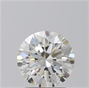 Natural Diamond 2.01 Carats, Round with Excellent Cut, H Color, VVS2 Clarity and Certified by GIA