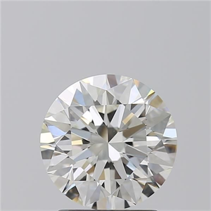 Picture of Natural Diamond 2.01 Carats, Round with Excellent Cut, H Color, VVS2 Clarity and Certified by GIA