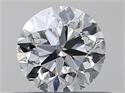 Natural Diamond 0.40 Carats, Round with Very Good Cut, D Color, VVS2 Clarity and Certified by GIA